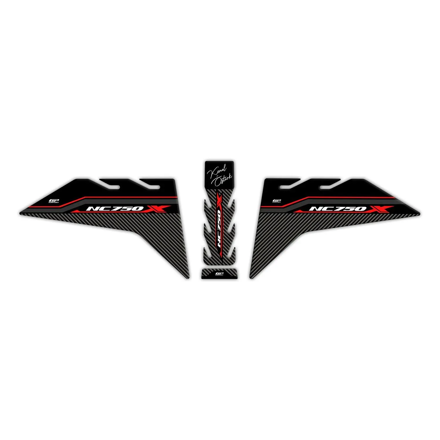 

GP For Personal NC 750X2021-2022 Compatible Tank Pad Set Red
