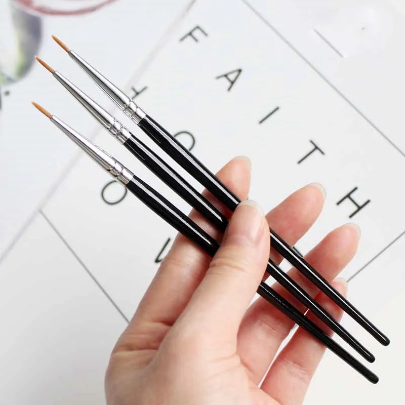 

Eyeliner Brush Eyeliner Paste Fine Eyeliner Brushes Horse Hair Soft Natural Wooden Handle Beauty Makeup Tool