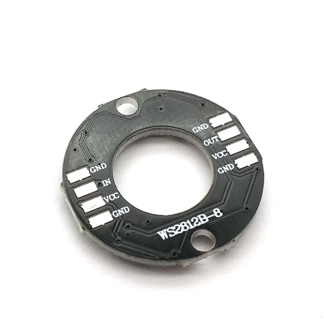 8 бит WS2812 5050 RGB светодиодный светильник кольцевой со встроенными драйверами для Uno