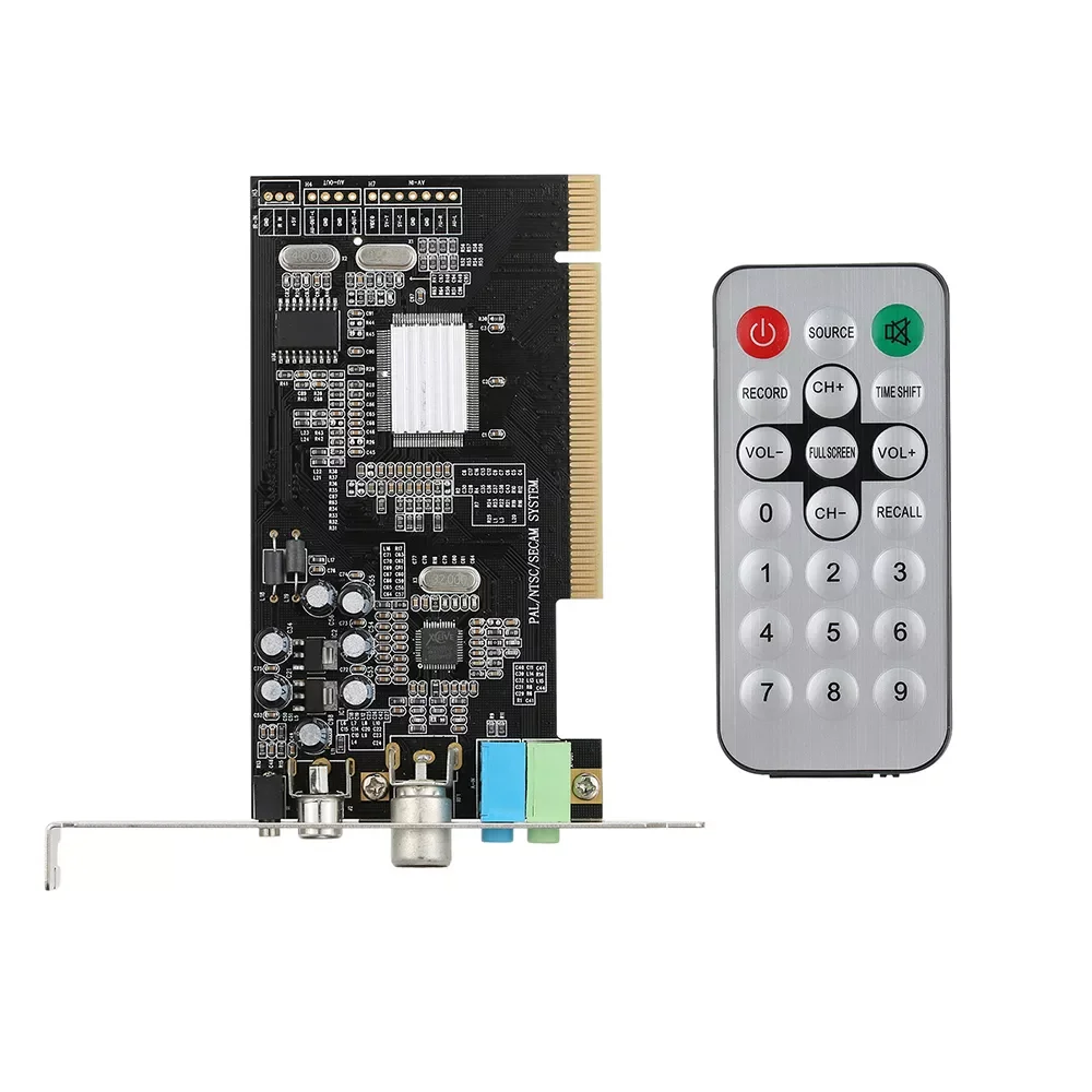 

PCI Internal TV Tuner Card MPEG Video DVR Capture Recorder PAL BG PAL I NTSC SECAM PC PCI Multimedia Card Remote