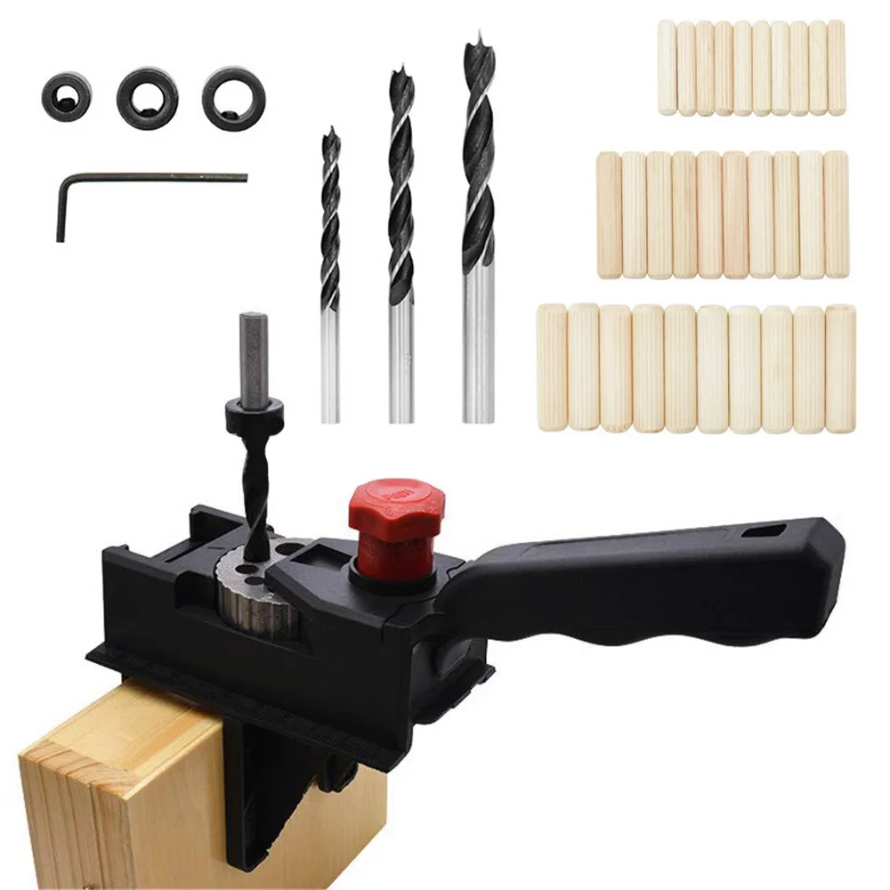 Woodworking Drill Guide Dowel Jig Kit Wood Drilling Doweling Guide Clamp DIY Joint Tool 3-12mm Straight Hole Positioner Locator enlarge