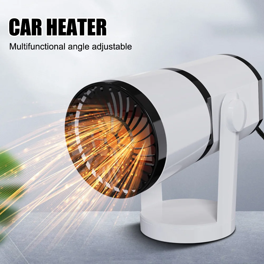 

12V/24V Portable Car Heater Electric Cooling Heating Fan 360 Degree Electric Dryer Windshield Defogging Defroster