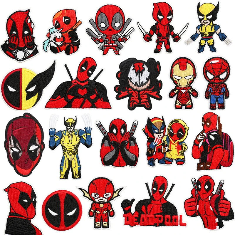 Дэдпул и дереверха анимированный фильм периферийная вышивка одежда куртка брюки