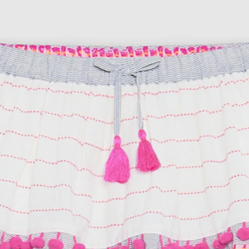 Детская юбка-пачка с цветочным принтом в стиле кэжуал |