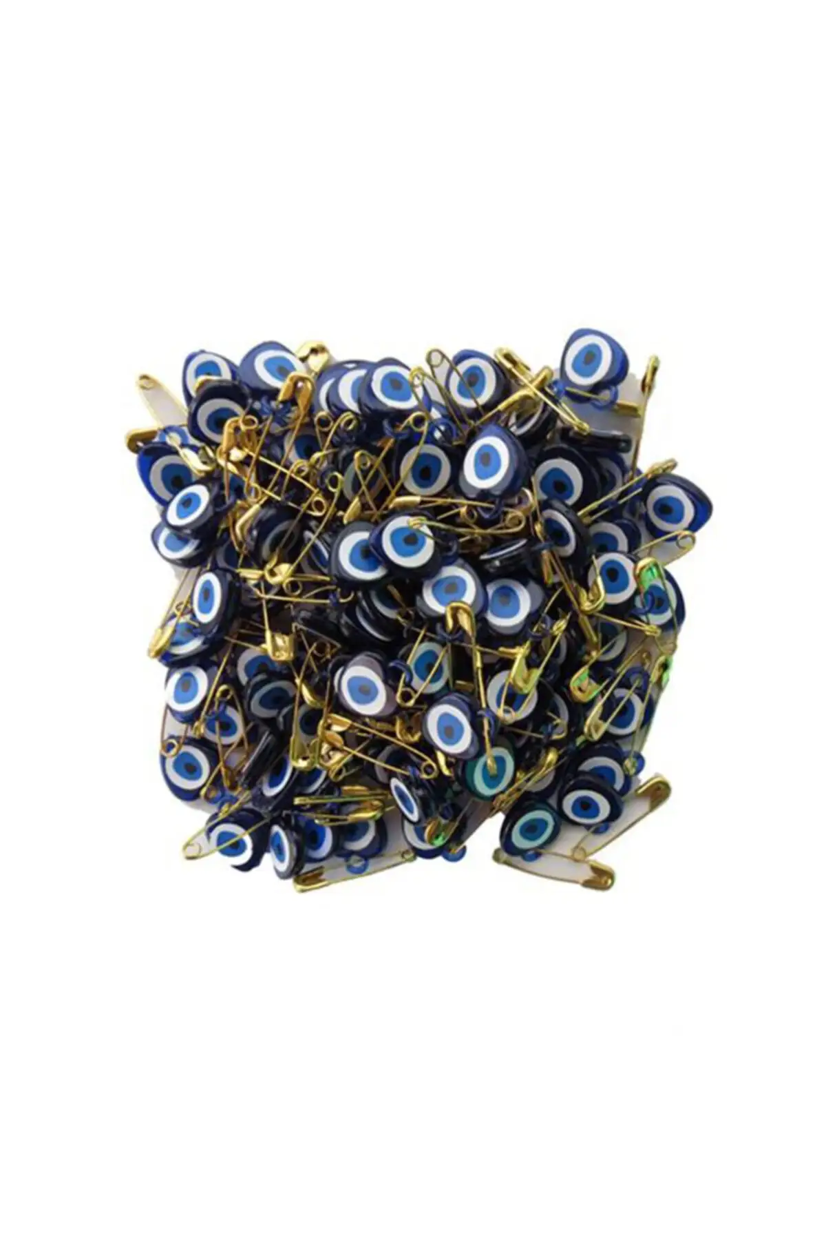 

Evil eye bead Safety Pin (100 Pcs) Navy Blue wedding bride mariage henna