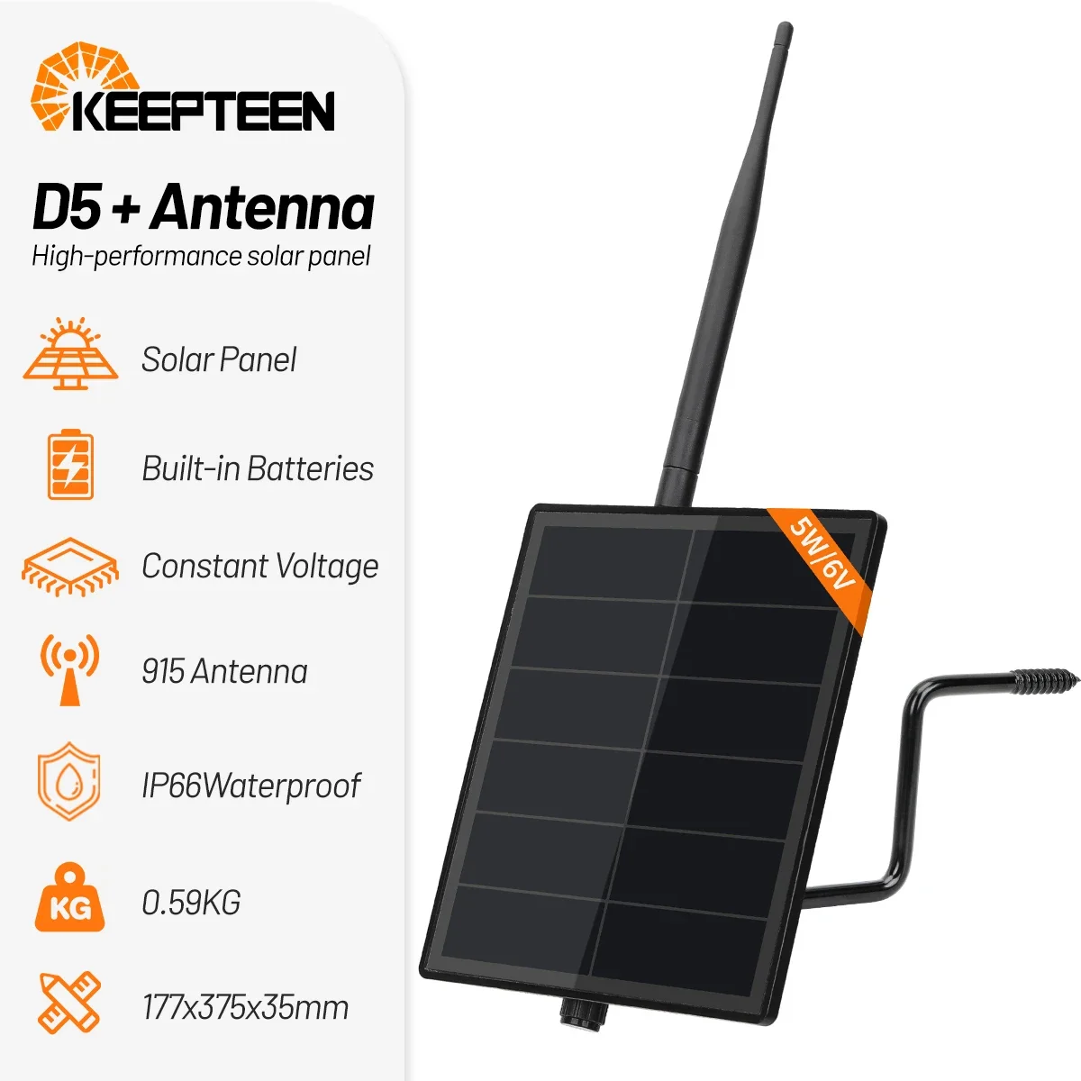 Фото Новая солнечная панель Power Ups D5 мощностью 5 Вт с антенной Heltec V3 Lora Iot Meshtastic для уличной фермерской связи №2