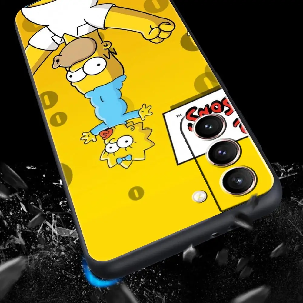 Чехол для телефона с мультяшными симпсонами Samsung Galaxy S21 S20 FE Ultra 5G S10 Plus Мягкий