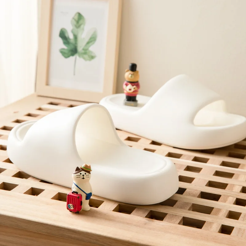 Summer Slippers Thick Soled Couples Simple Home Slippers Women's Non Slip Men's Slippers Womans Shoes Slippers House