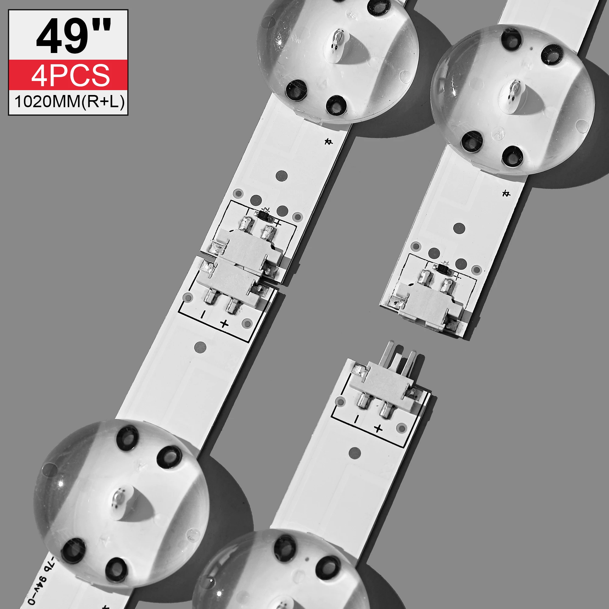 Новый комплект 1020 мм светодиодный ная лента для светильников 49UV340C 49UJ6565 49UJ670V V17 49 R1