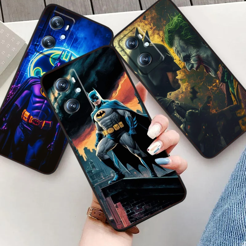 B-Batmans крутой мультфильм для OPPO Find X6 X5 X3 A54S A5 A94 A16 A53S A57 A74 A72 A98 A78 A96 A9 цвет черный