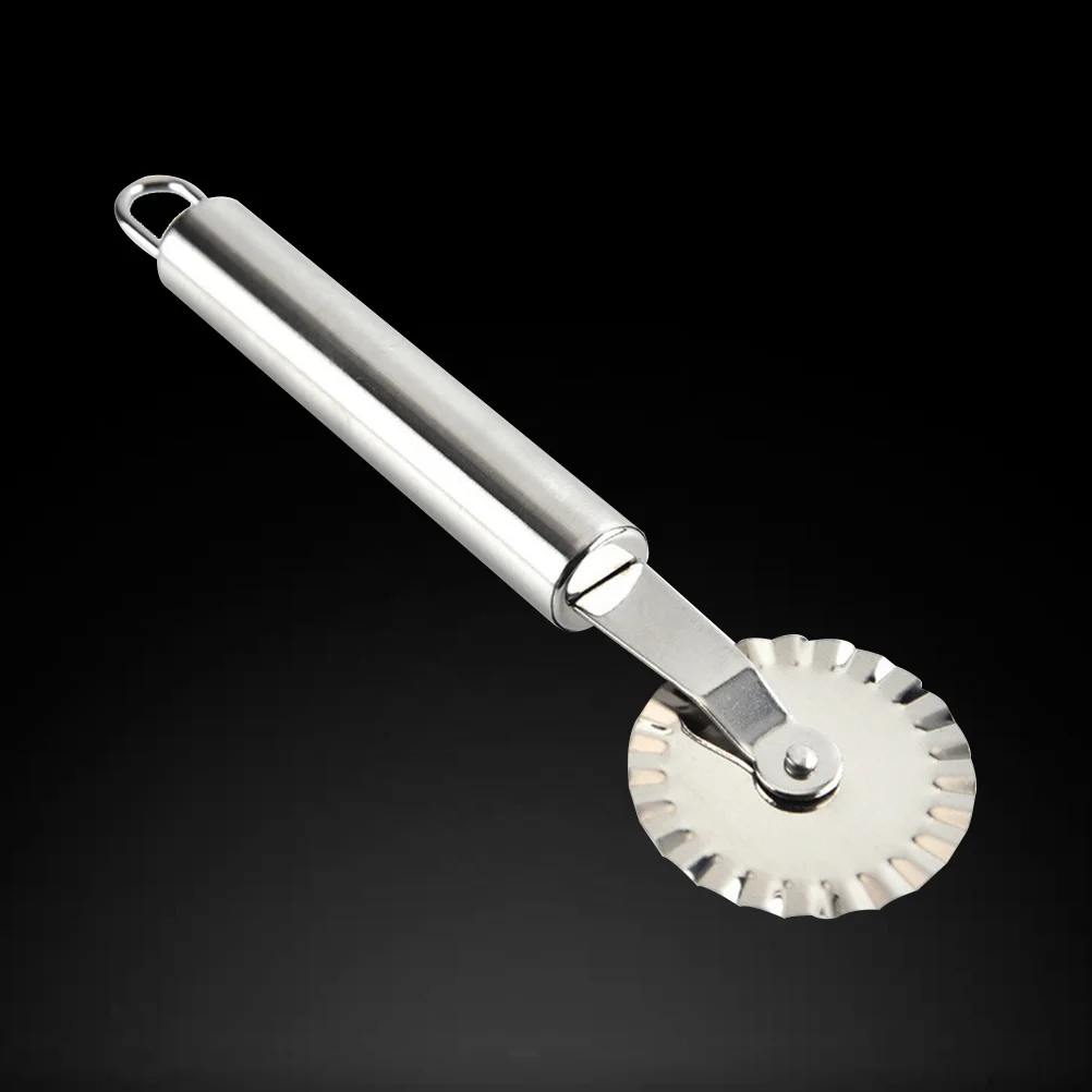 

Pizza Wheel Pastry Stainless Steel Ravioli Slicer Pasta Tool Wheels Slice Roller Round Rolling Dough Cutting Set Pin Handle