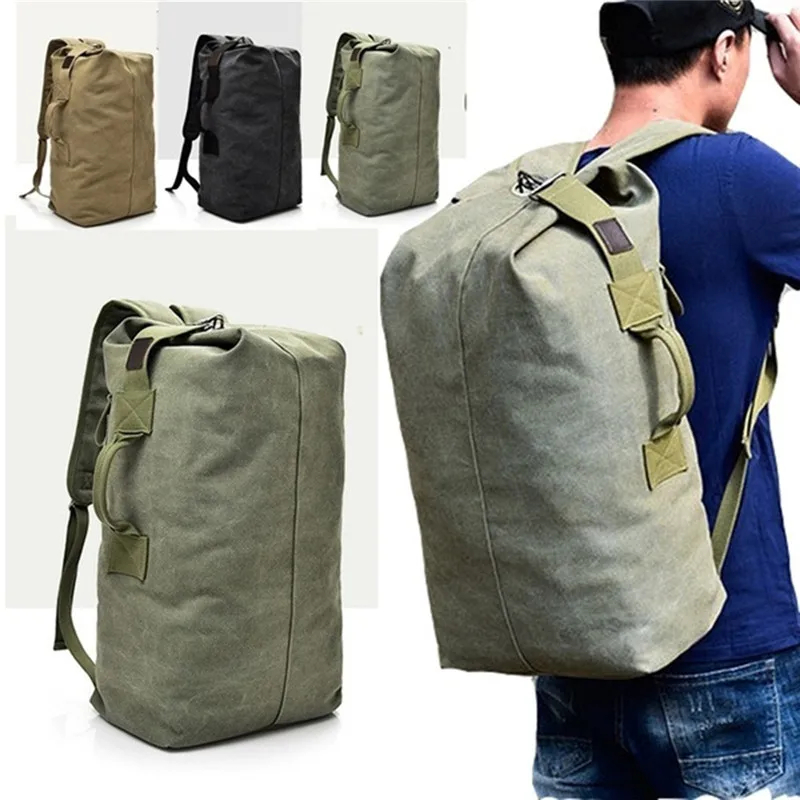 

Large Capacity Rucksack Man Travel Bag Mountaineering Backpack Male Luggage Canvas Bucket Shoulder Bags for Boys Men Backpacks