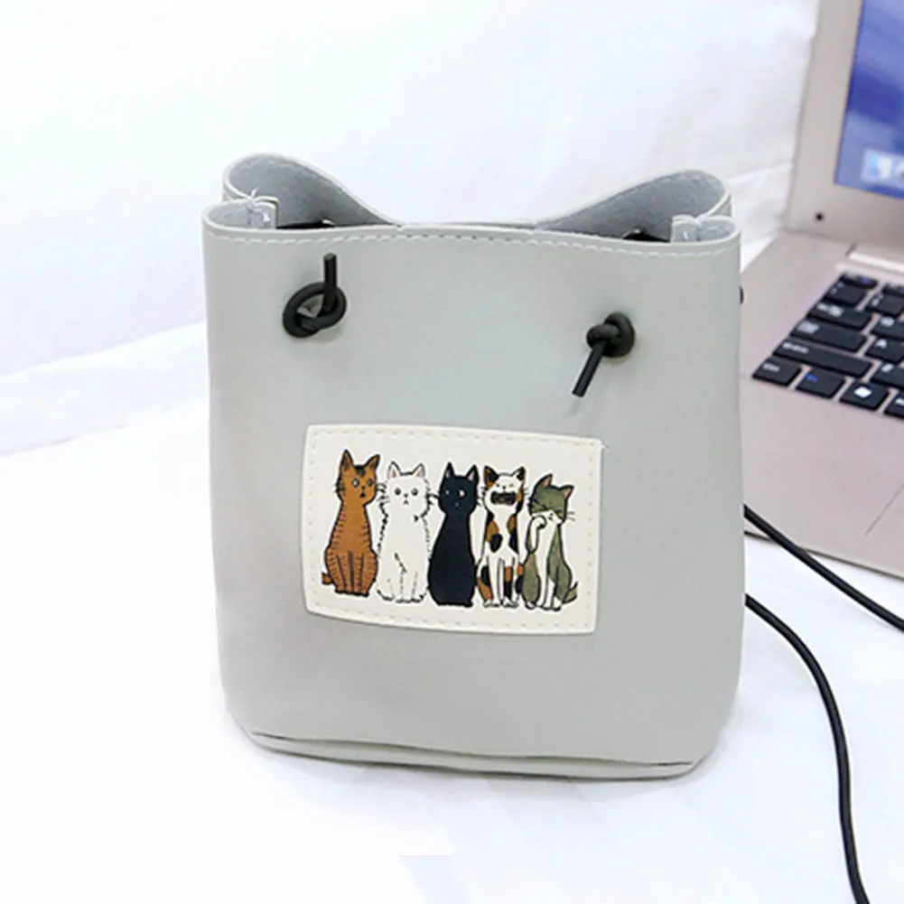 

Girl Fabric School Bag Set Fashion College Student Simple Women Backpack PU Female Laptop Bag Kawaii Ladies Backpack
