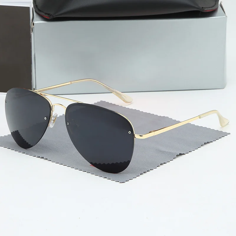 

Men Classic Pilot Sunglasses Men Women Designer Luxury Brand Glasses Stylish driving UV400 Polarized Original box Brand Glasses