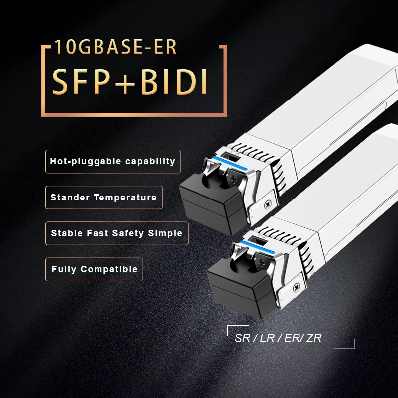 

A Pair Of 10GBase Single-mode BiDi SFP+ Transceiver Module DOM LC SMF Fiber Optical Modules 1270nm 1330nm 40km
