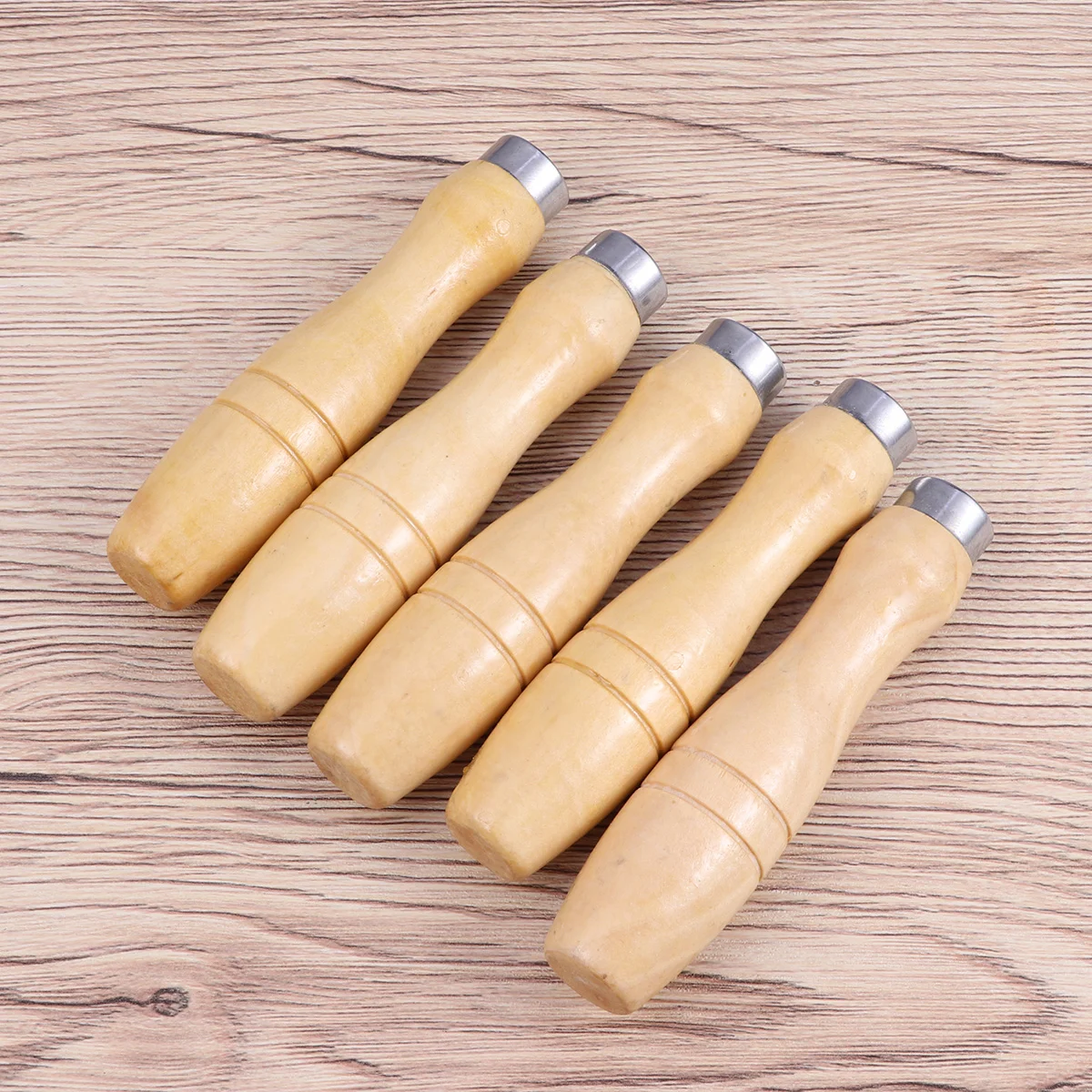 

5 Pcs Wood Handle Universal Tool Needle File Set Wooden File Handle Hand Tools The Needle Hardwood File Handle
