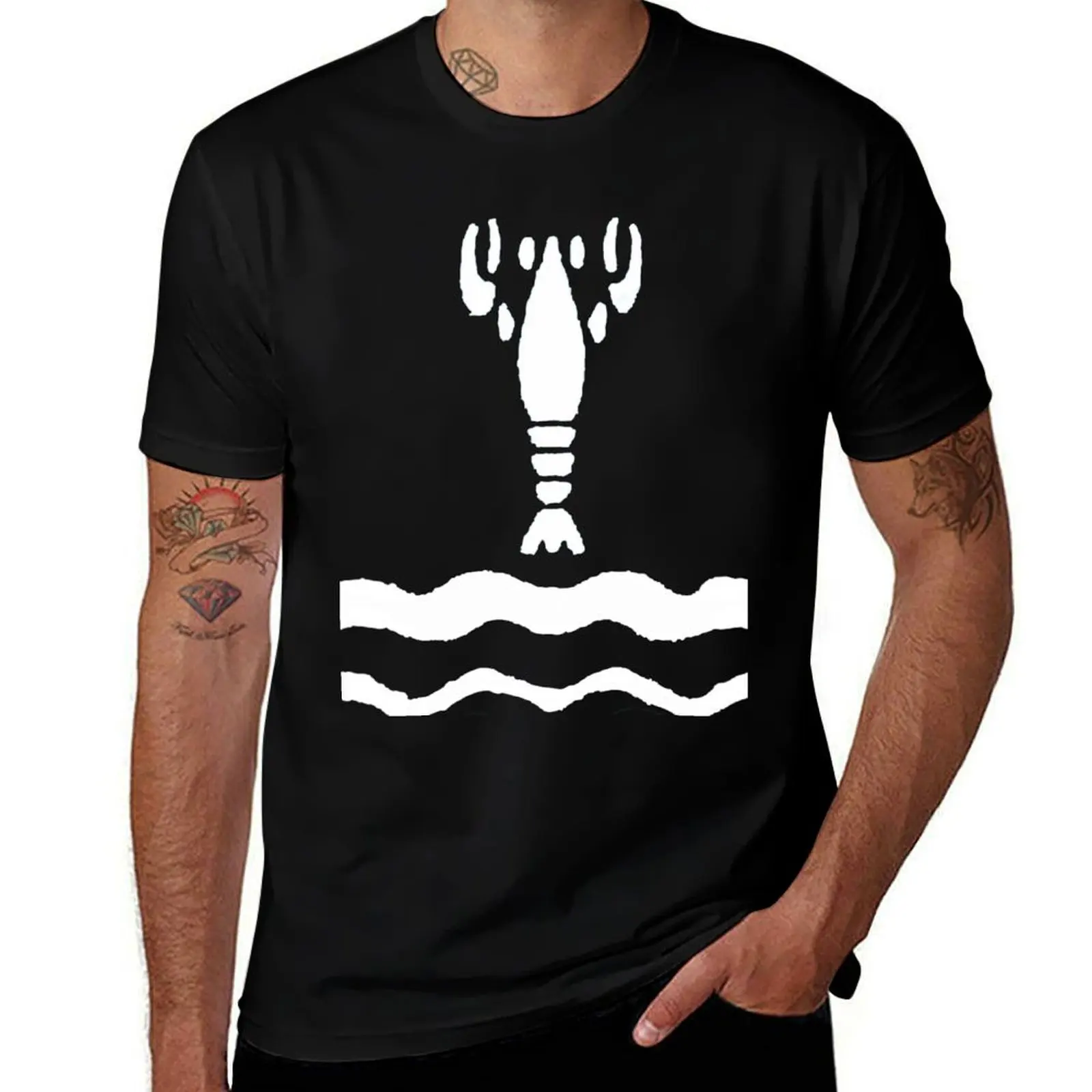 Фото Футболка Blue Lobster Shirt (Totk) - рождественская повседневная футболка с коротким рукавом. №1