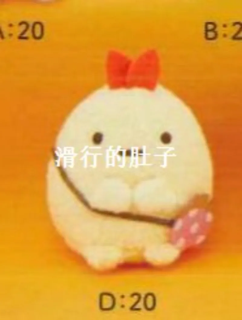 Фото Брелок-подвеска Sumikkogurashi: Мультяшный кот и полярный медведь, коллекционные игрушки, подарки №5
