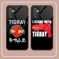 tigray flag phone case tempered glass for samsung s22ultra s20 s21 s30 pro ultra plus s7edge s8 s9 s10e plus cover