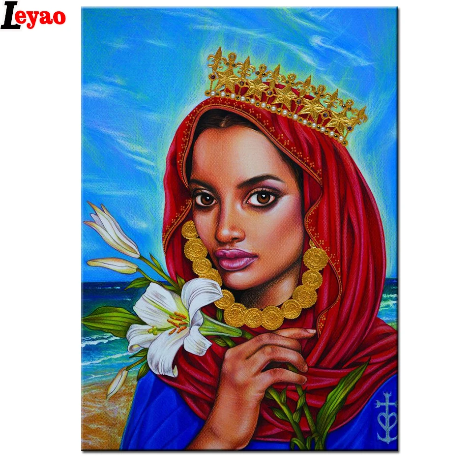 

Diamond Painting Divine Feminine Embroidery Goddess Lily Moses Full Mosaic Handmade Products Home Decor Gift