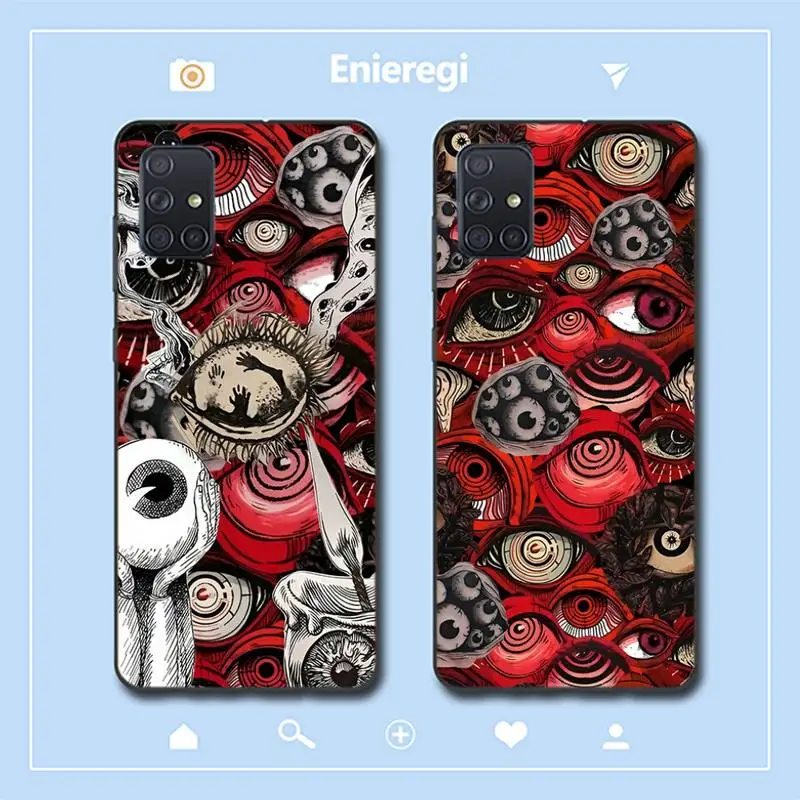 

Scary Face Eyes Phone Case for Redmi 8 9 9A for Samsung J5 J6 Note9 for Huawei NOVA3E Mate20lite cover