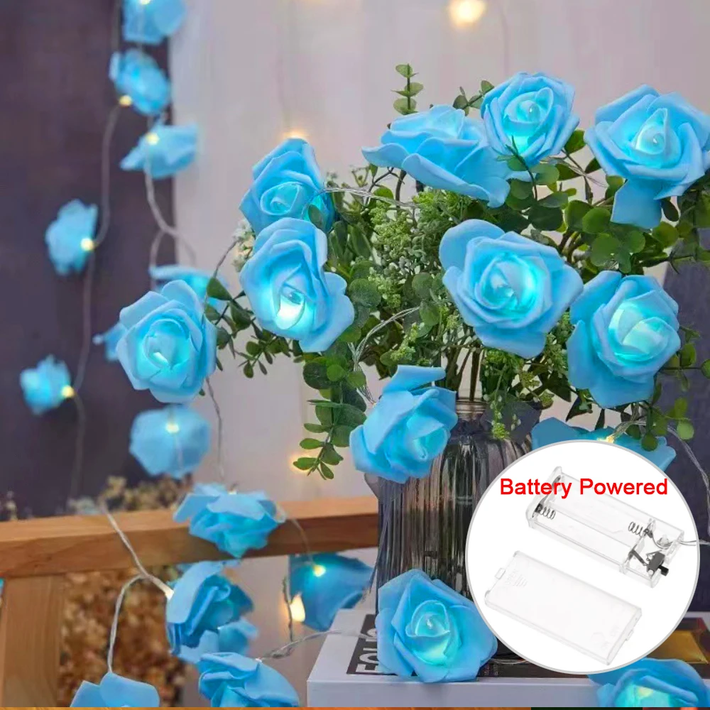 

KISUFU Светодиодная гирлянда с розовыми цветами 5В