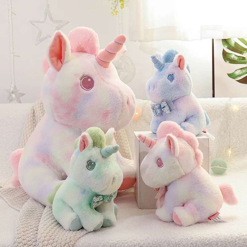 

1pc 23CM Fantastic Unicorn Plush Toy Rainbow with Wings Stuffed Unicornio Doll Toys for Girl Children Birthday Gift Pillow