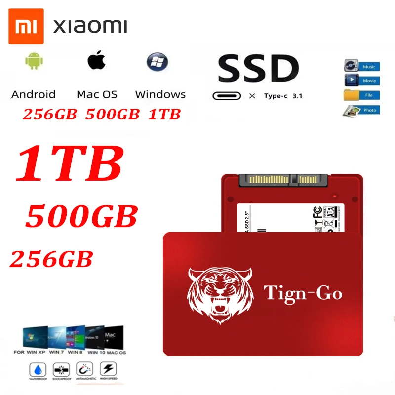 

SSD Hard Disk HDD 256GB 500GB 1tB SATA3 Ssd 1TB 500GB 256GB Solid State Drive Disk for Laptop Desktop 256GB 500GB