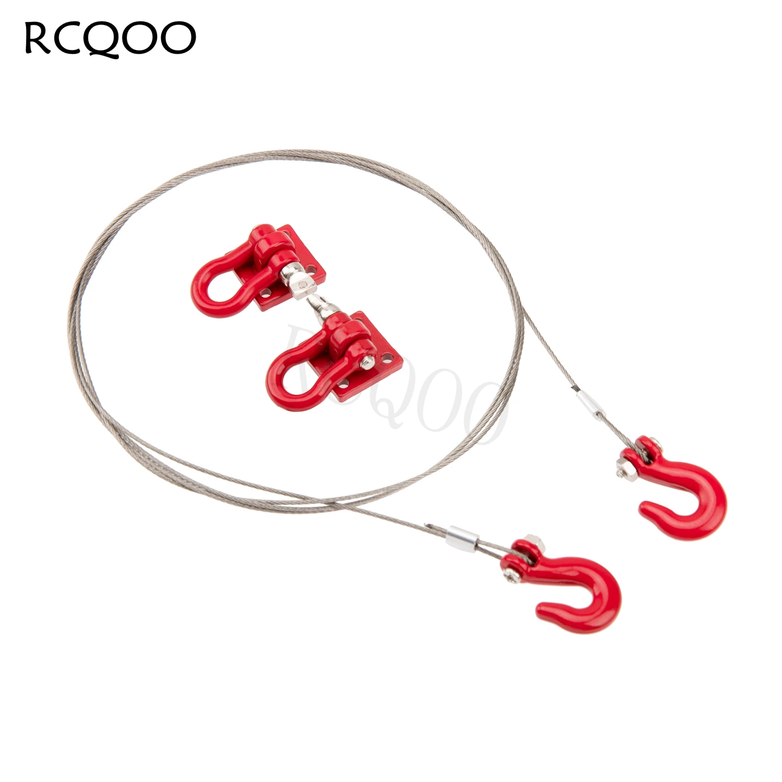 

Metal RC Rescue Tow Hook with Steel Trailer Chain Tow Rope Simulation for Axial SCX10 Tamiya CC01 D90 TF2 TRX4 1/10 RC Crawler