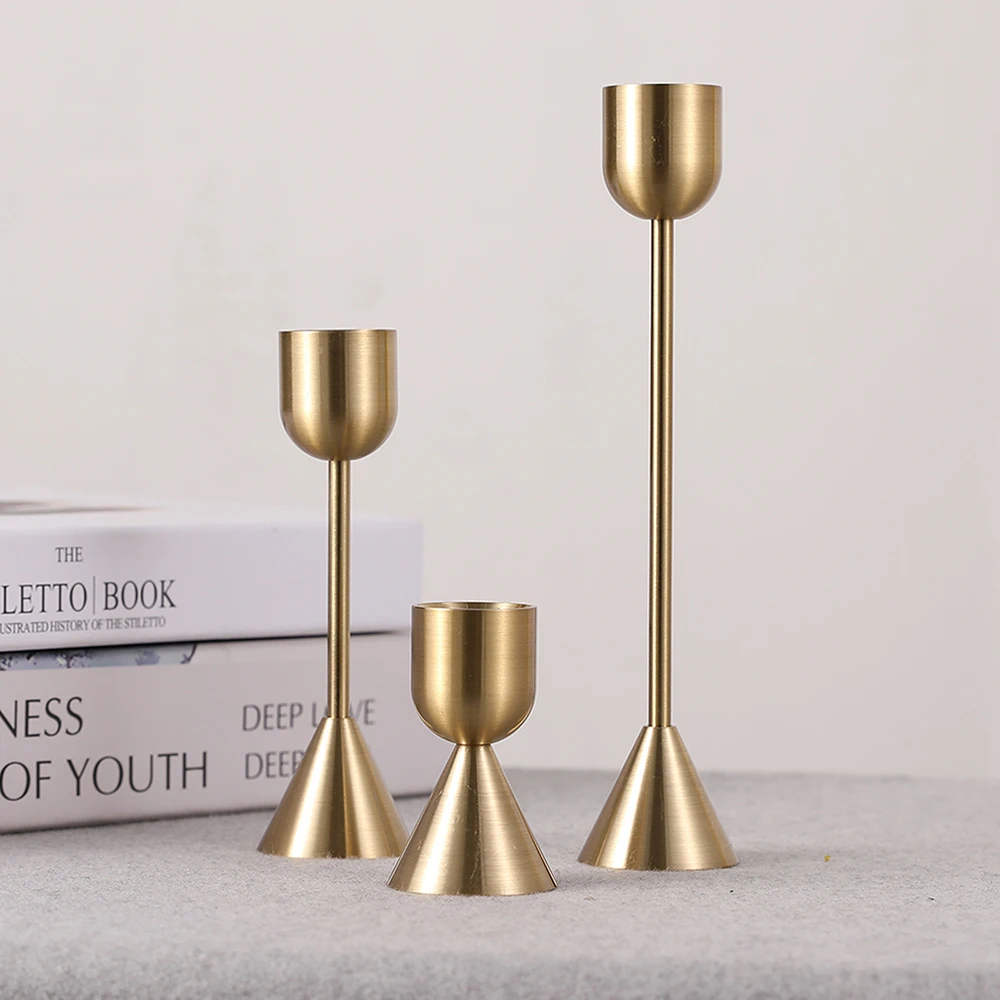 Decorative Vintage Candle Holder Wedding Shooting Props Living Room Decorative Ornaments