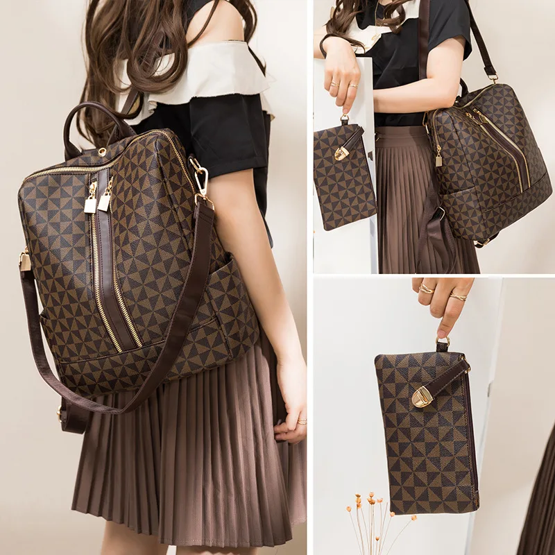 Рюкзак для женщин 2022 новый стиль модная женская школьная сумка брендовый большой вместимости рюкзак для свекрови рюкзаки
