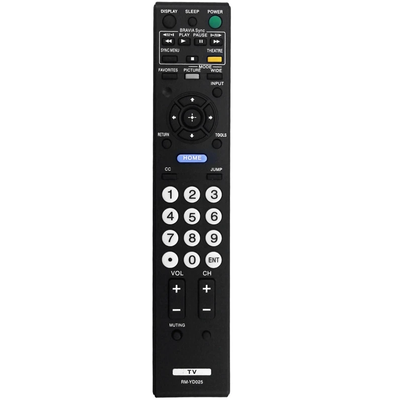 Замените пульт дистанционного управления RM-YD025 для телевизора Sony Bravia KDL 32L4000 37L4000