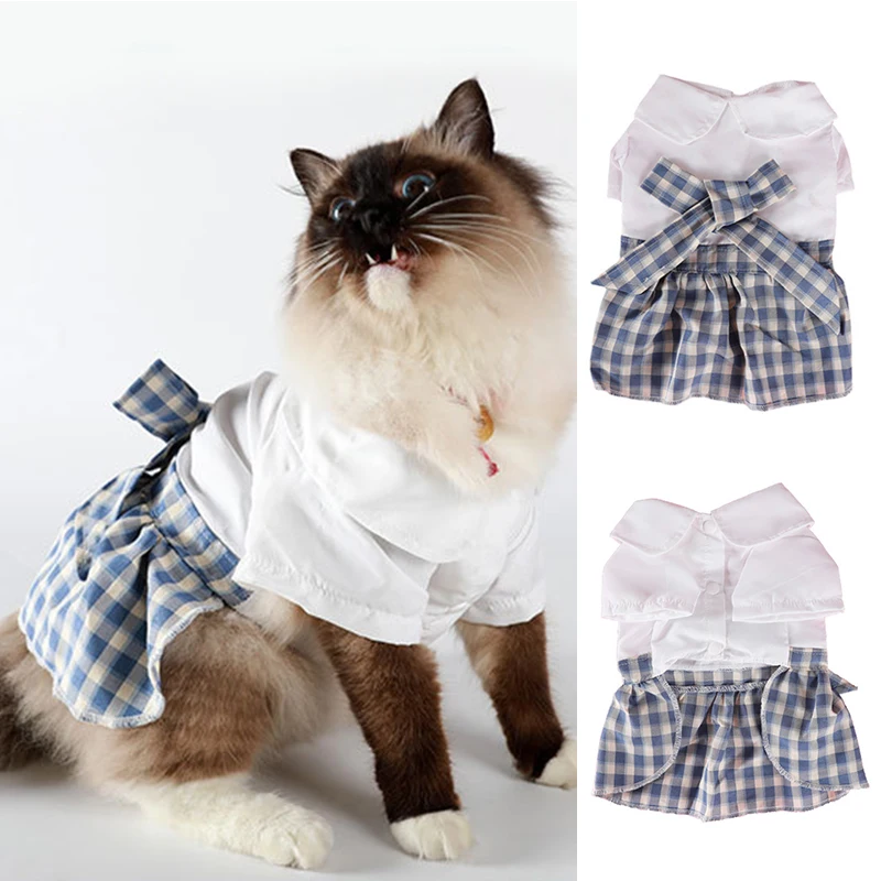 

Одежда для собак и кошек, платье для домашних животных, милая дышащая решетка с оборками, товары для домашних животных