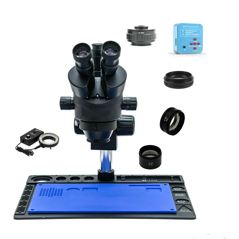 Фото Адаптер 1/2 x C-Mount Lens SZMCTV для тринокулярного стереомикроскопа VGA USB видеокамеры №5