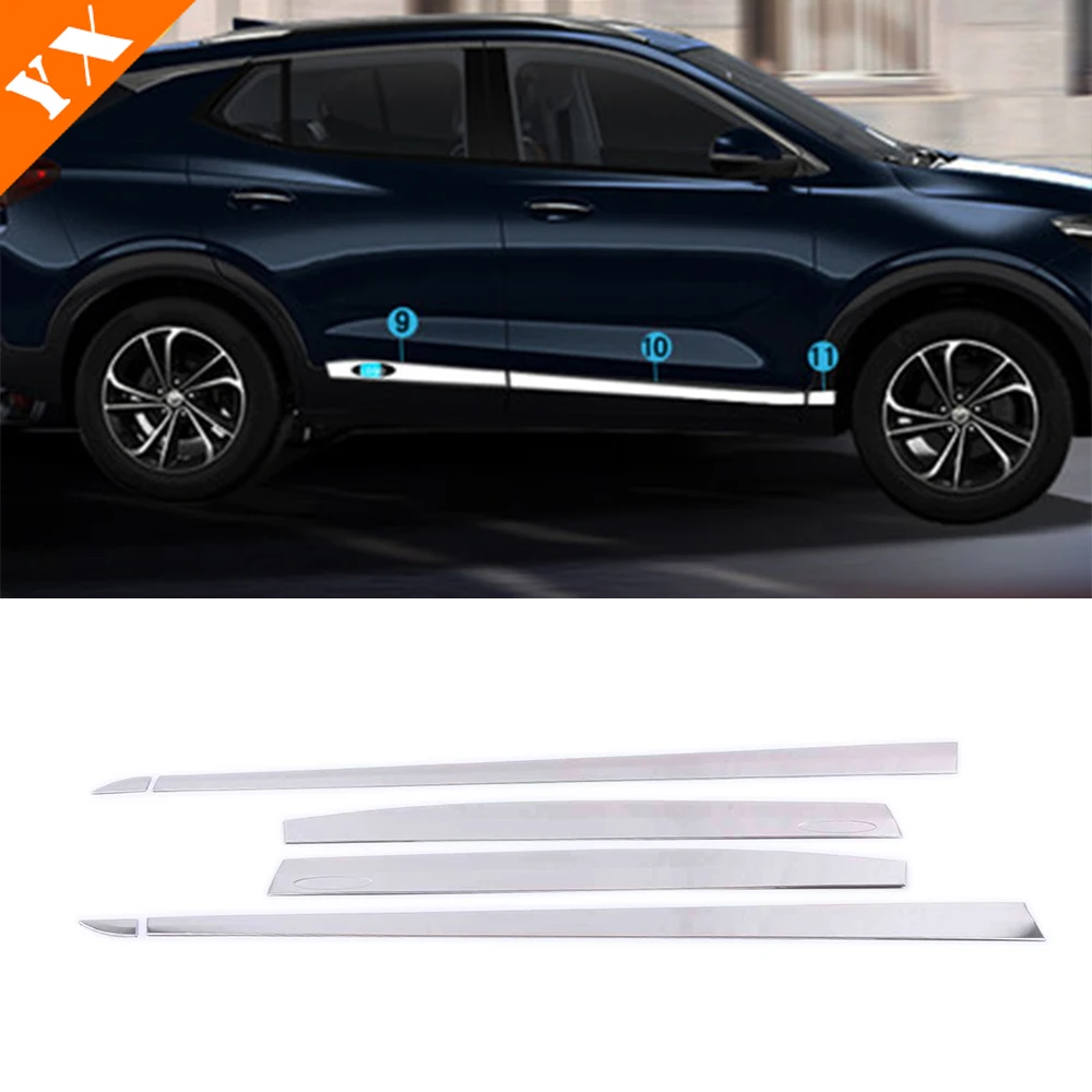 

Stainless Garnish For Buick Encore GX Accessories 2020-2023 Car Body Trim Protector Plate Anti Hit/dust Decor Sticker Cover