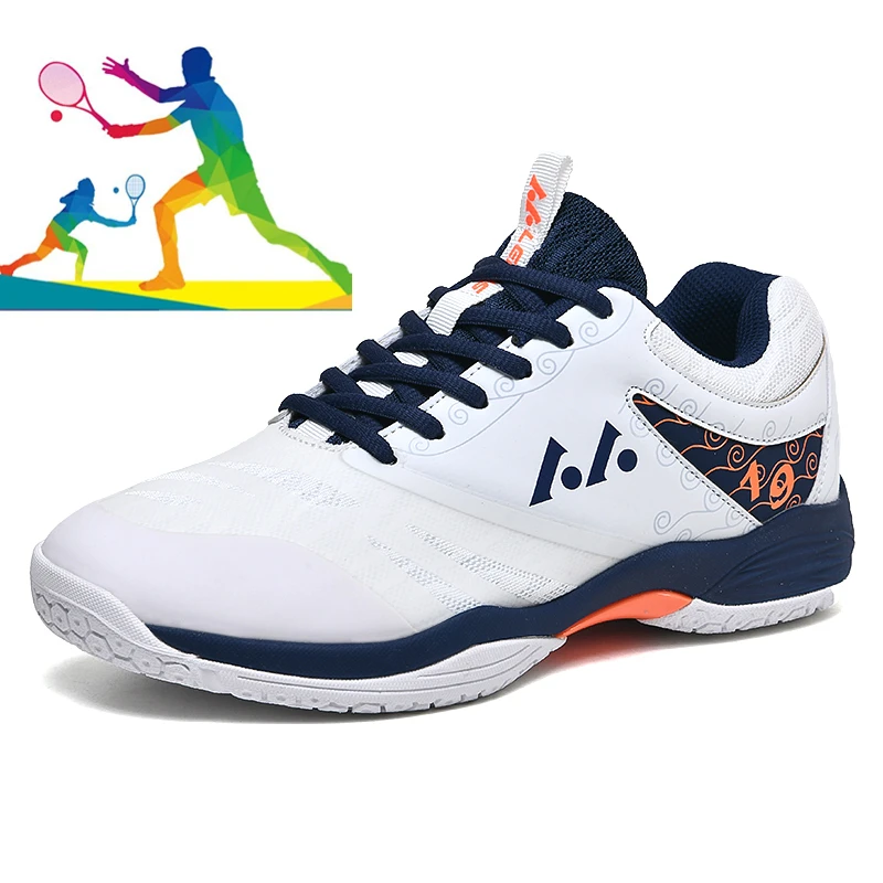 

Новые профессиональные теннисные туфли для мужчин и женщин мужские туфли для бадминтона Высококачественная нескользящая обувь для корт