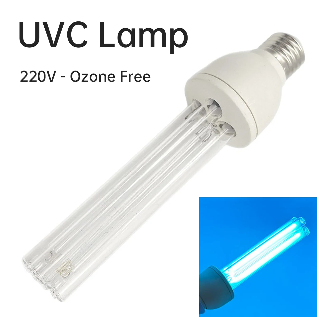 

УФ-лампа E27 220В без озона 15/25Вт