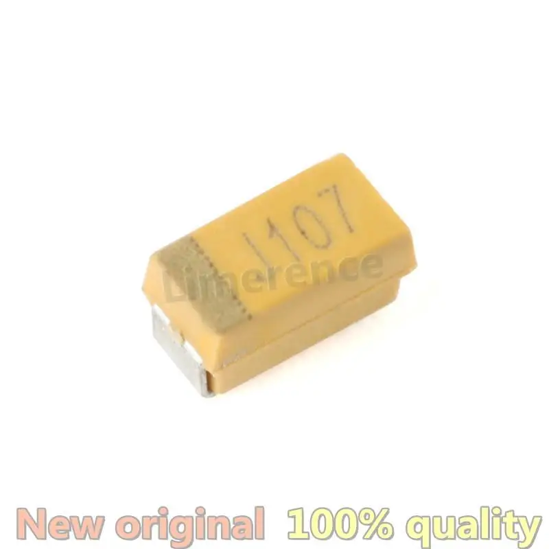 

5 шт., конденсатор танталового типа 1206 А, 100 мкФ (107) ± 20%, 6,3 В