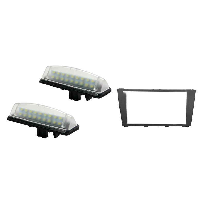 

2X For Lexus Is300 Is200 Ls430 Led License Plate Lights Lamps Direct With 2Din Car Stereo Radio Fascia Panel Frame