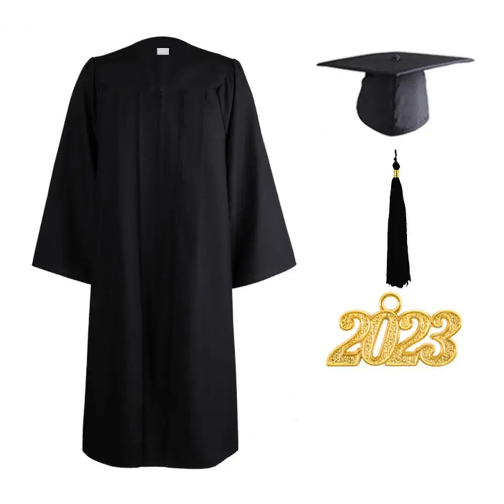 

Популярная Униформа на выпускной академическое платье с длинным рукавом халат для выпускного вечера верхняя шляпа для фотосъемки