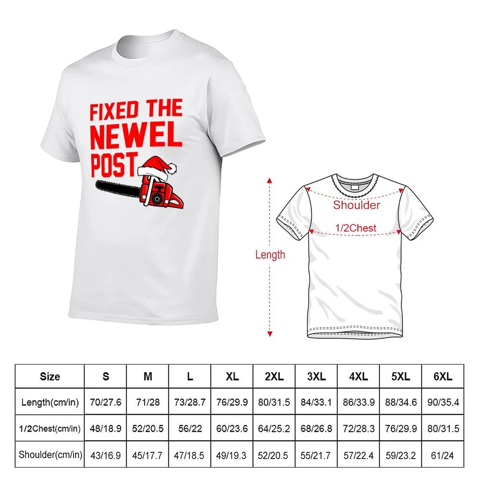 Фото Christmas - Футболка Newel Post T-Shirt Basic Simple Casual с короткими рукавами №2