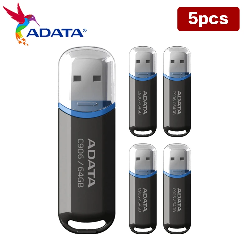 USB-флеш-накопитель ADATA C906 100% оригинальный 64 ГБ 32 16 USB 2 0