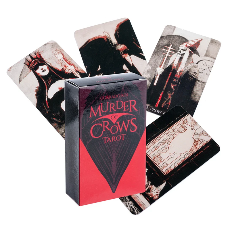 

Murder of Crows Tarot Cards Divination English Version Fortune Telling Tarot Cards Deck Friend Party Entertainment Board Games