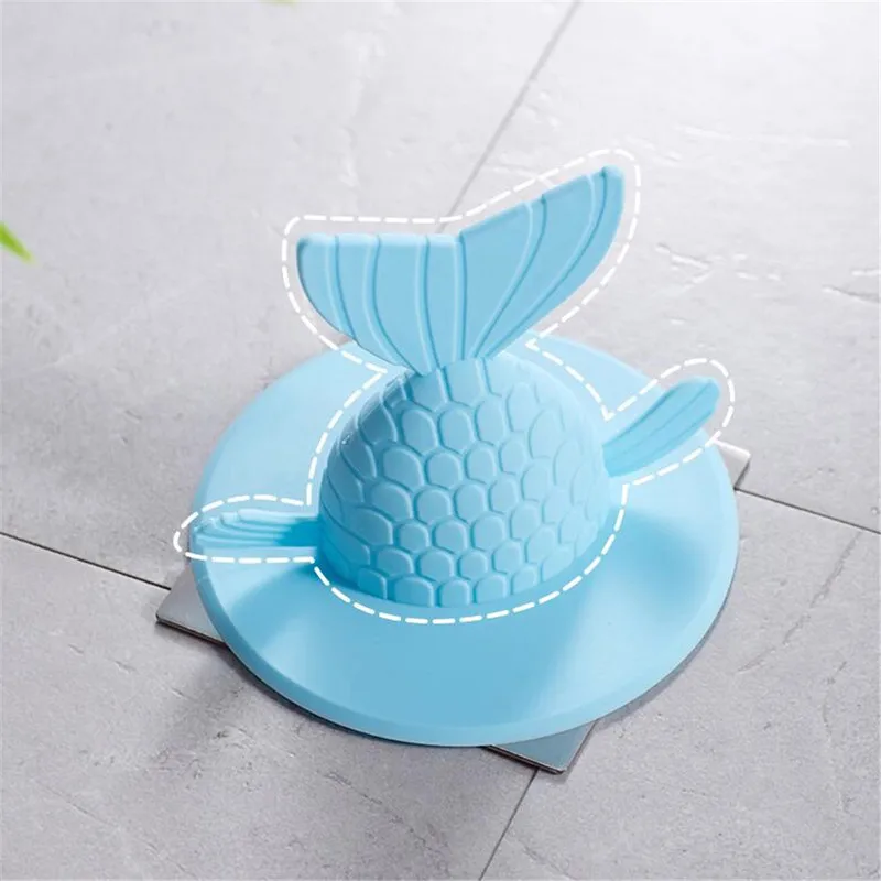 Слив в полу с рыбьим хвостом защита от запаха для кухни дренажные фильтры из