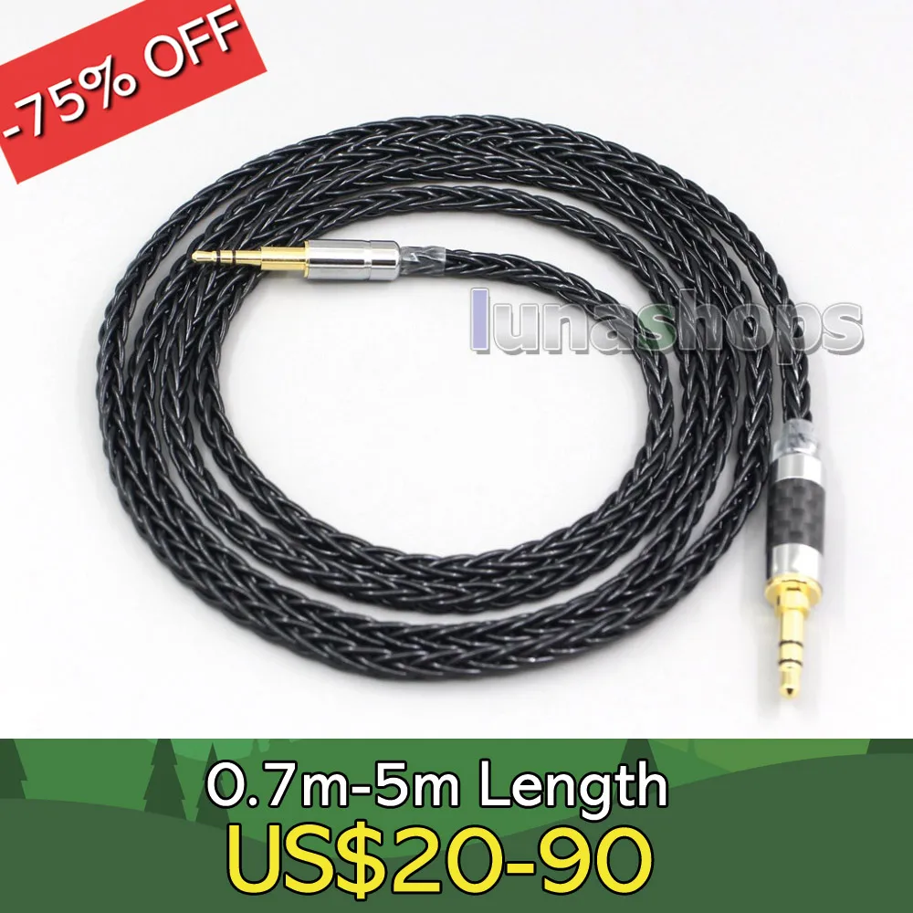 

8 Core Silver Plated Black Earphone Cable For JBL J55 J55a J55i J88 J88a J88i AKG N700NCM2 Y600NC Y400BT LN006580