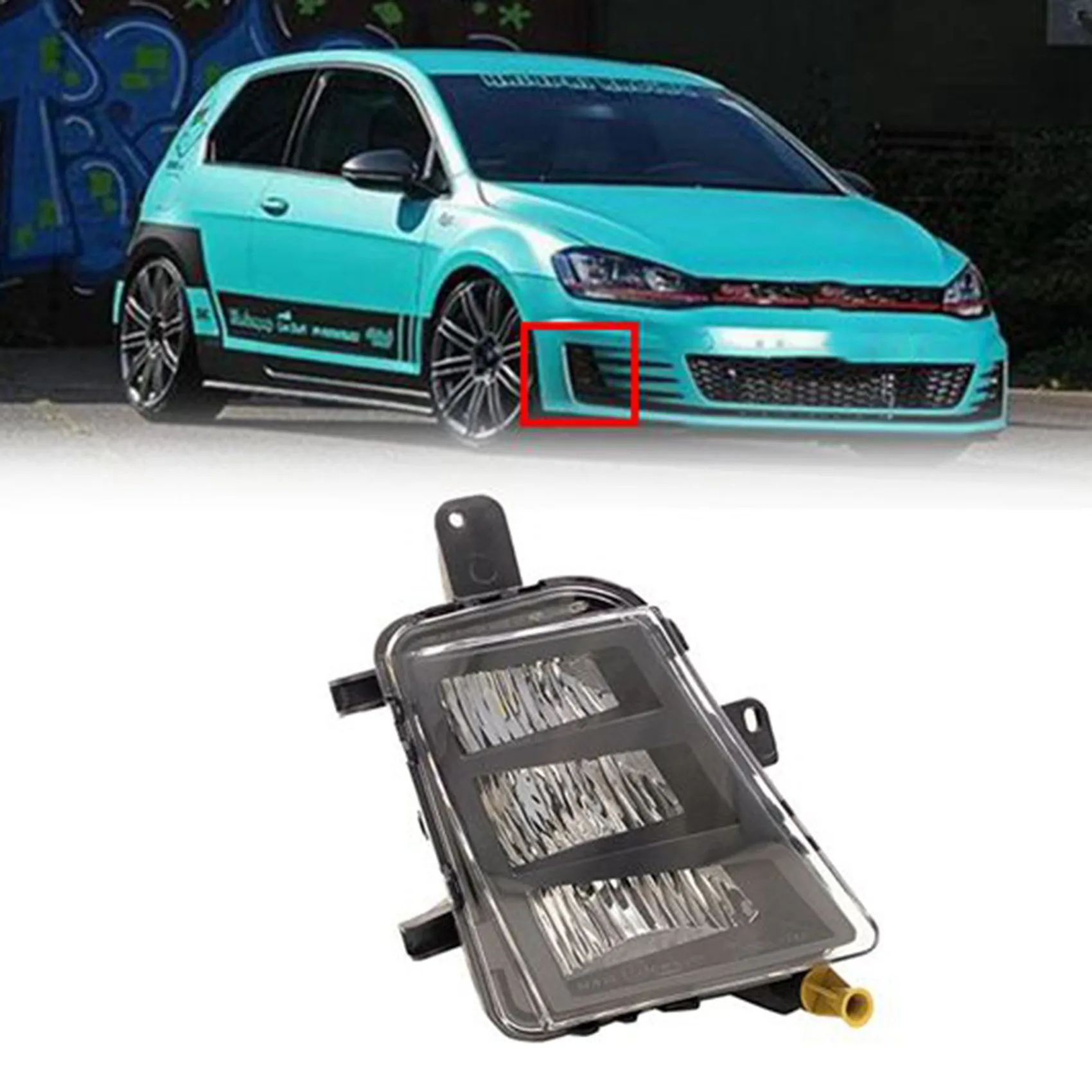 

Лампа передняя правая противотуманная для Volkswagen VW Golf 7 A7 MK7 GTI GTD 2013-2017 5G0941700