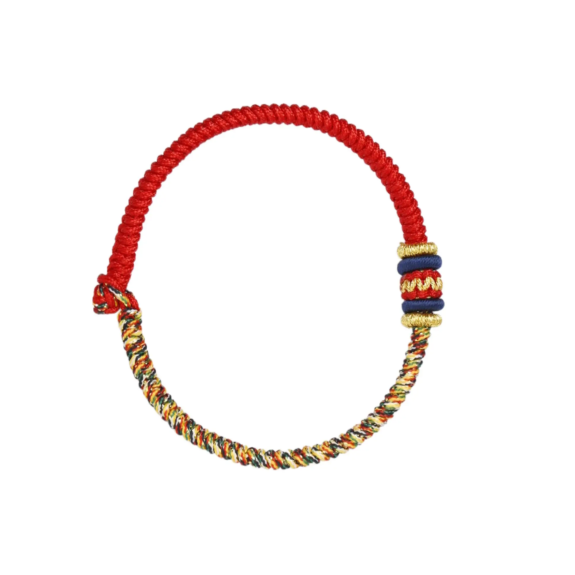 

CYG Chinese Retro Simple Style Handmade Woven Five Color Rope Bracelet Permanent Jewelry Meaning Forever Gifts For Lovers/Friend