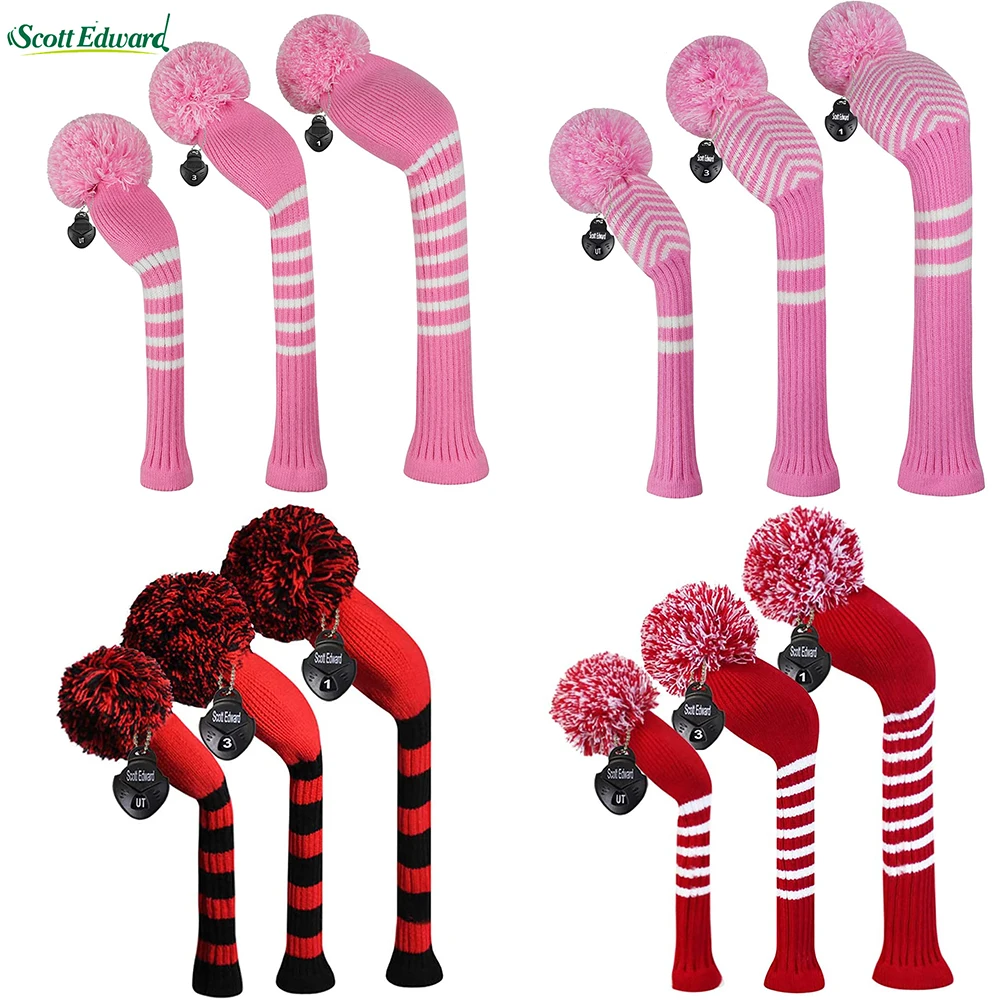 Clubs Headcover Knitted Hybrid Ut Driver Fairway Wood 1 3 5 Wood Knitting
