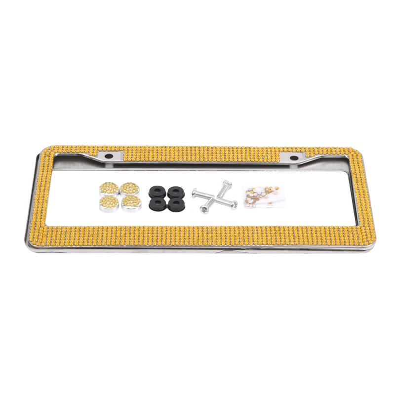 

Рамка для автомобильного номерного знака с кристаллами, Роскошная рамка для номерного знака ручной работы, Высококачественная рамка для но...