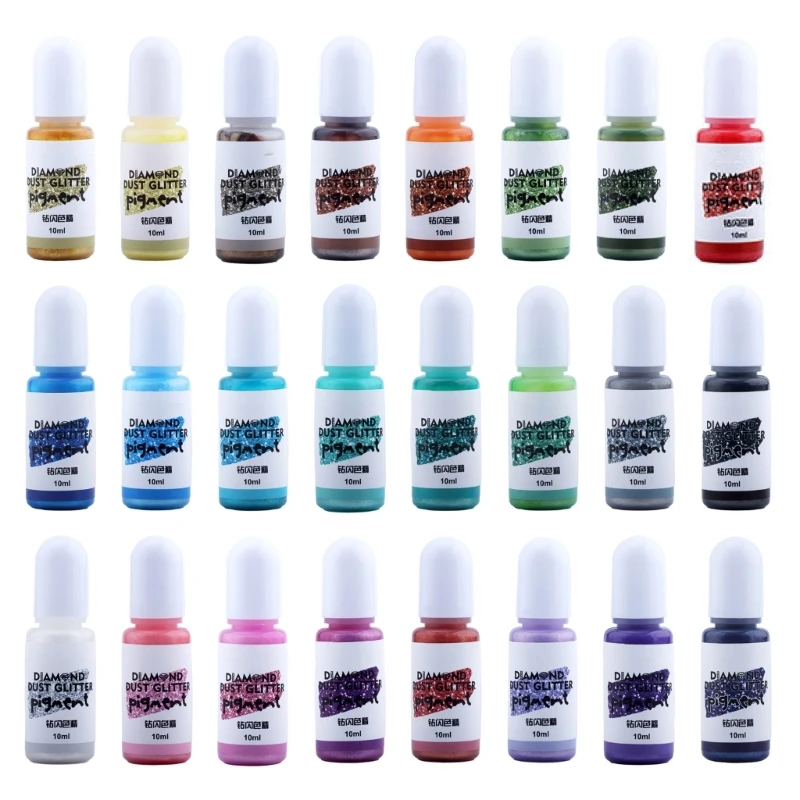 

Epoxy Pigment Liquid Resin Colorant Each 0.35oz Non-Toxic Resin Dye Liquid Dye for Resin Jewelry DIY Craft Art 24 Color